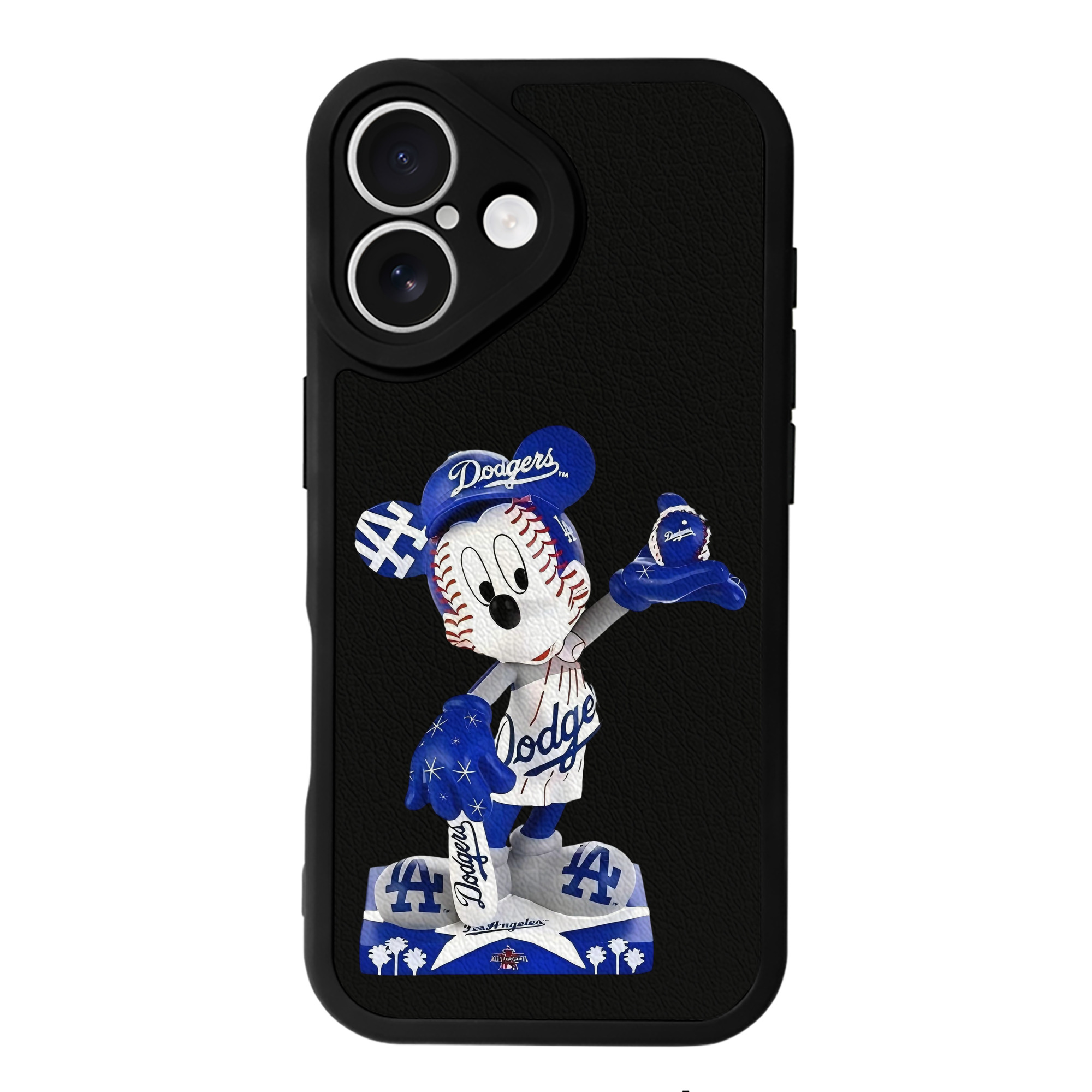  IPhone 16 Silicone Leather Case – UV Print, Lambskin Texture – Perfect Fit, Wireless Charging Compatible, Scratch Resistant, Precise Cutouts – Stylish Protection For IPhone 16